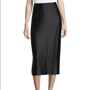 Vince silk midi skirt - 0